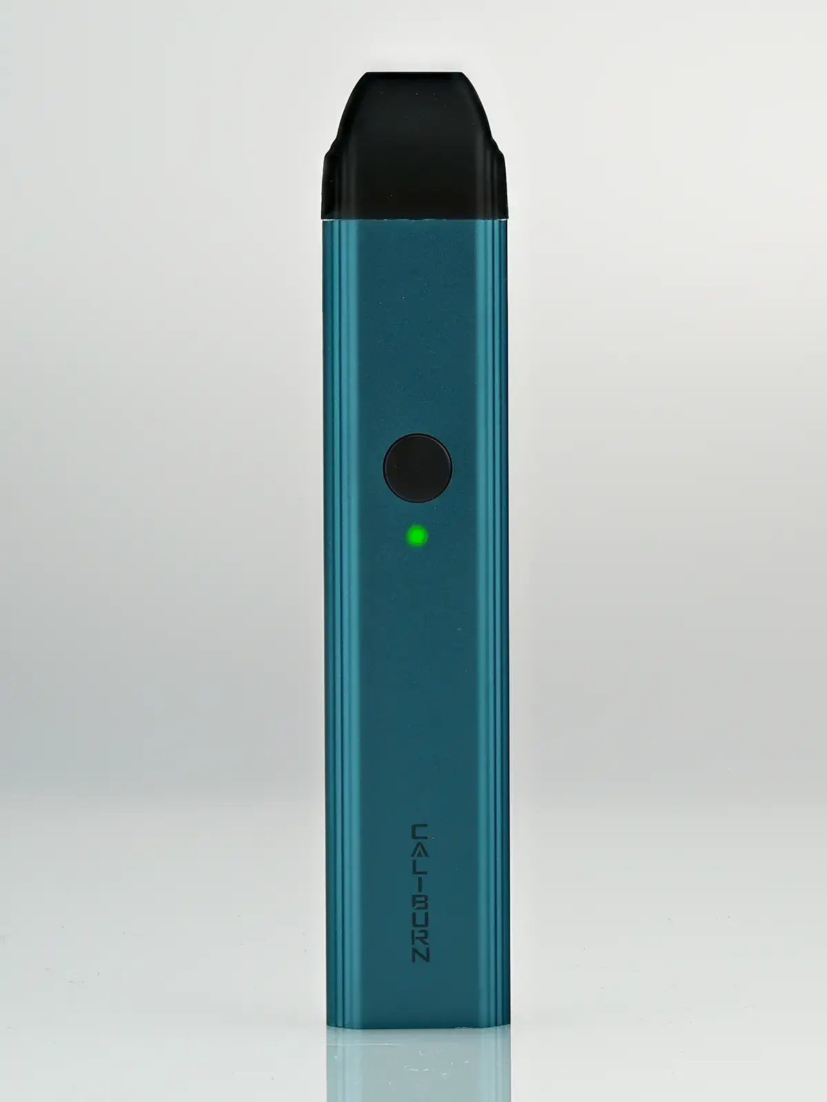 A front-facing Blue Caliburn device, standing in front of a white background