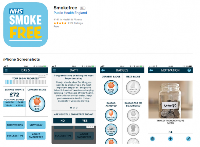 NHS Smoke Free App