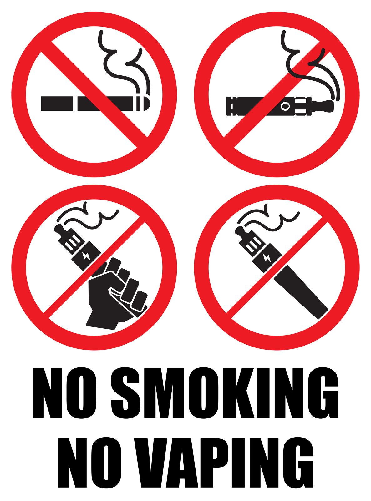 no smoking, no vaping sign | electric tobacconist UK