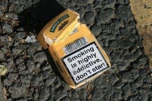 Example message: Smoking is highly addictive