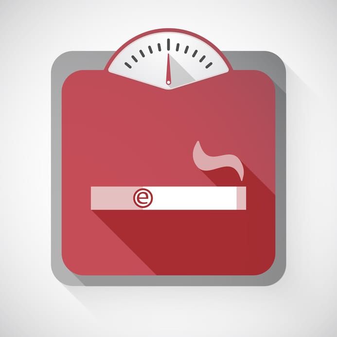 weight scale with an electronic cigarette | electric tobacconist UK