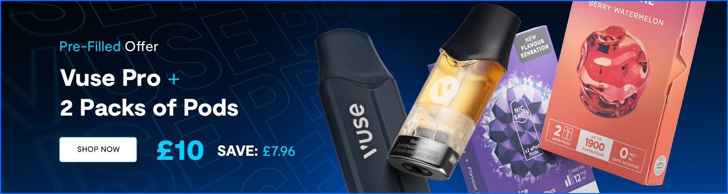 Vuse Pro + 2 Packs of the Pods £20