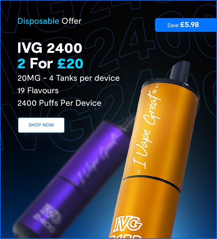 Buy 2 IVG 2400 for £20