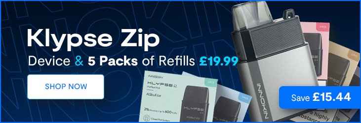 Klypse Zip & 5 Packs of refills deal